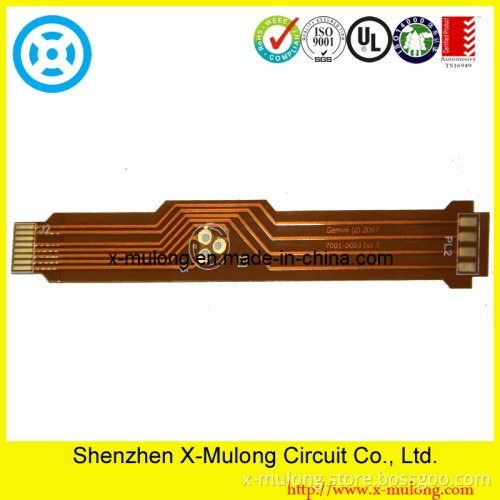 Single-Sided Flexible PCB, Polyimide+Fr4 Stiffener